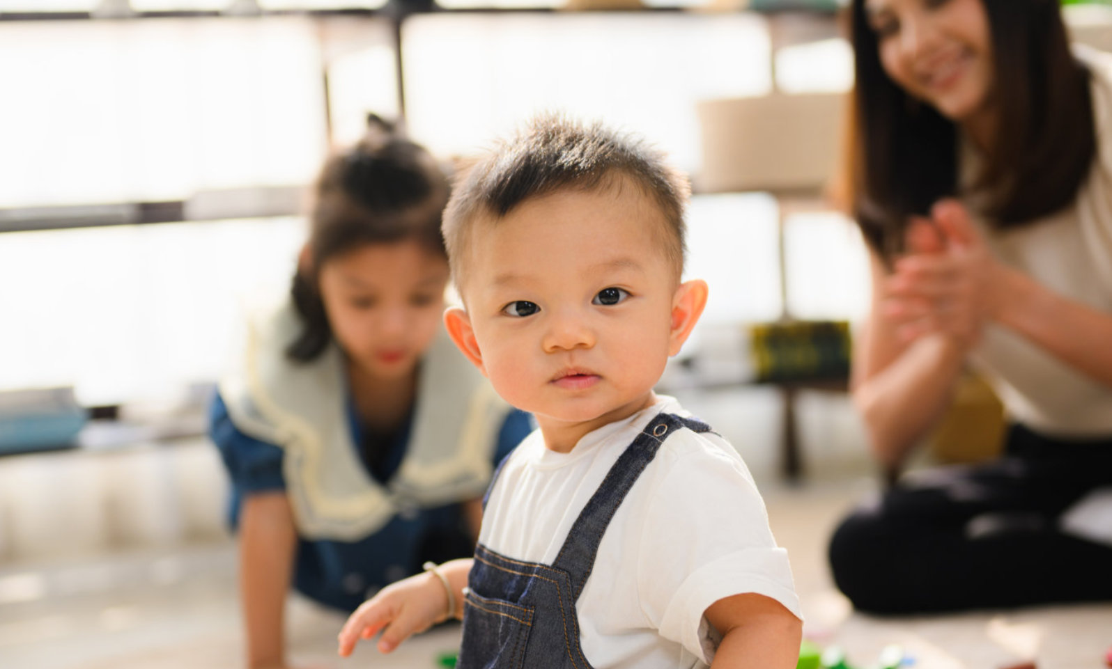 infant staring